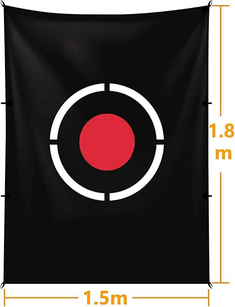 ゴルフターゲット1.5x1.8m 黒