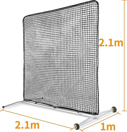 野球ネット 2.1x2.1ｍ ホイール付き